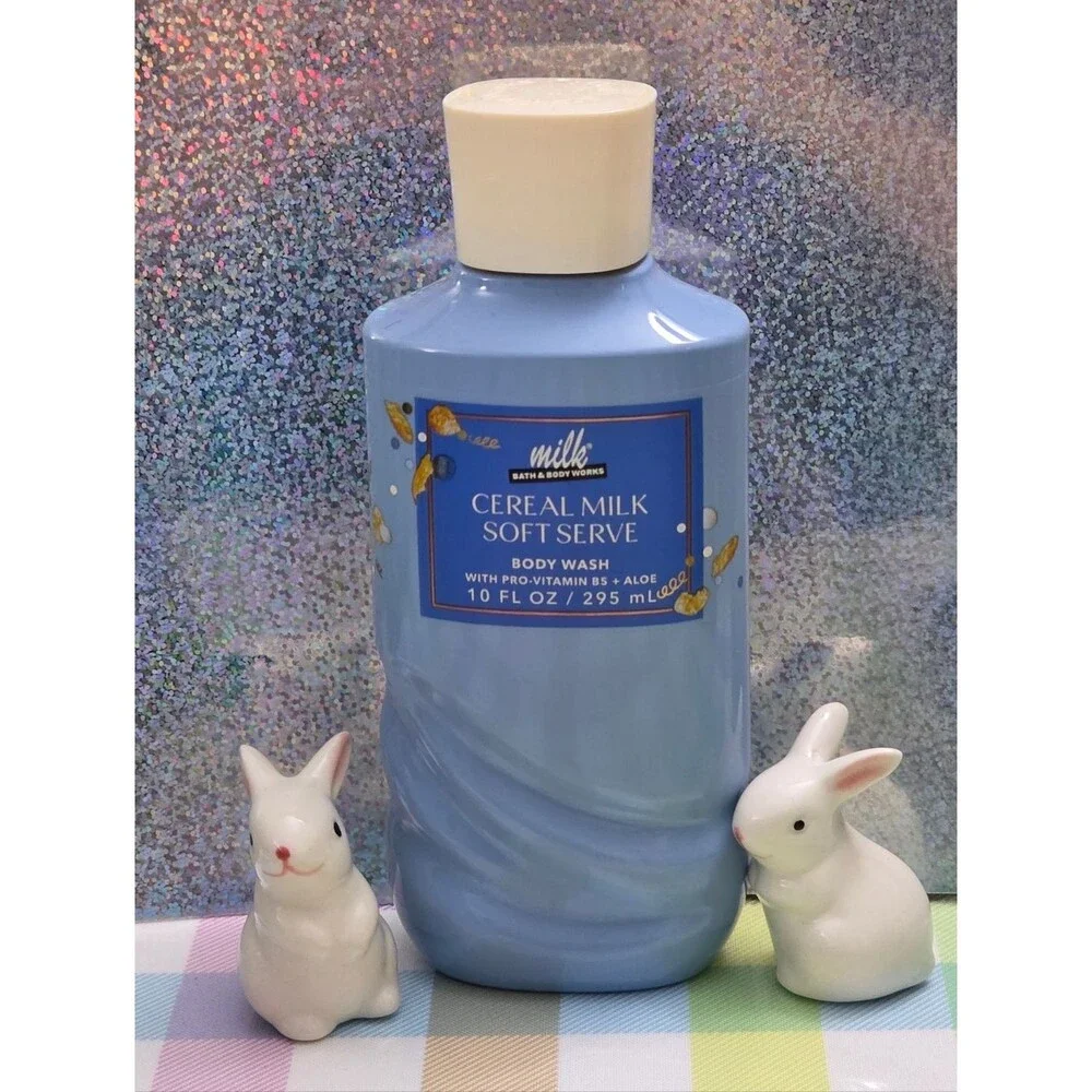 Bath Body Works Milk Bar Cereal Milk Soft Serve 4pc Body Care & Candle Set NEW